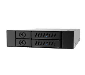 CHIFETEC 1x3.5in Bay for 2x2.5in S-ATA HDD hot-Swap Metal