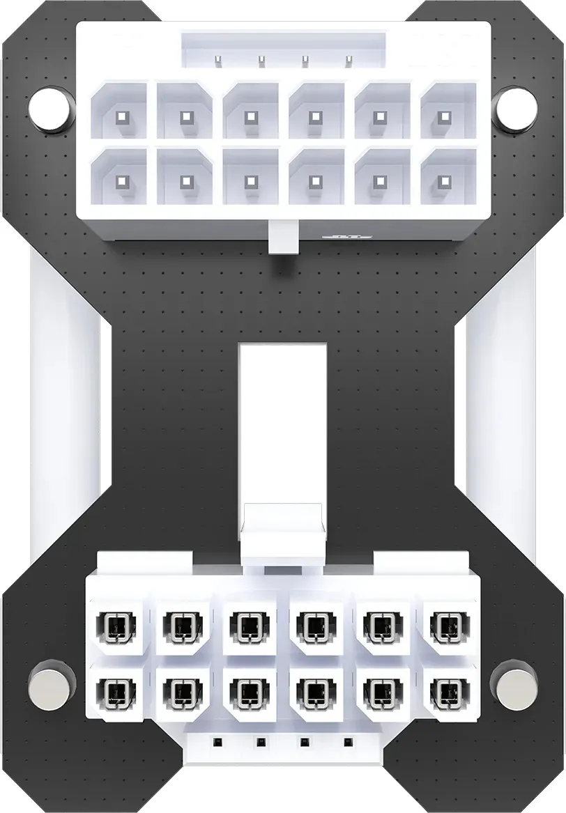 CORSAIR PCIe 5.1 180&deg; 12V-2x6 Style B, GPU Power Bridge, White