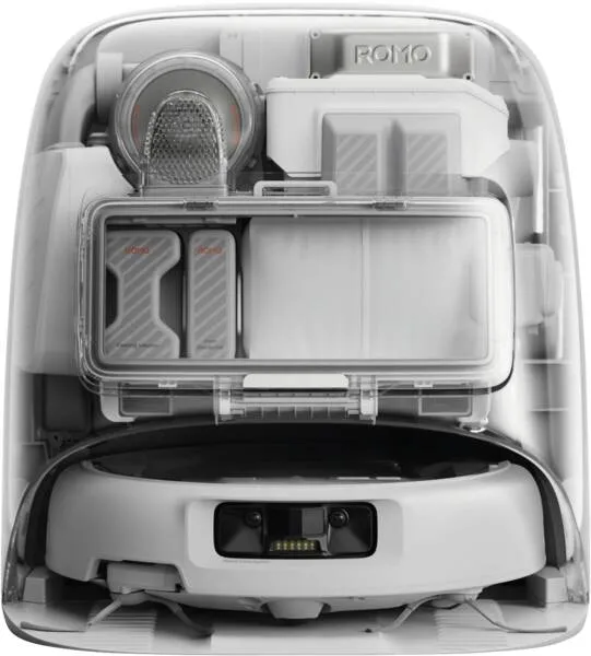 DJI ROMO P Robot vacuum cleaner, Transparent