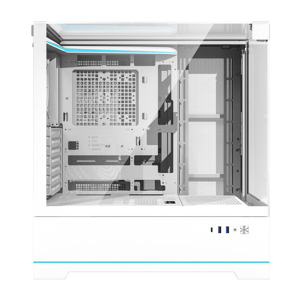 DARKFLASH DY450 Midi-Tower Case with window, White