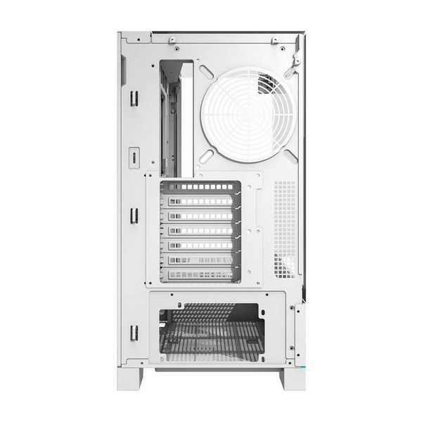 DARKFLASH DY450 Midi-Tower Case with window, White