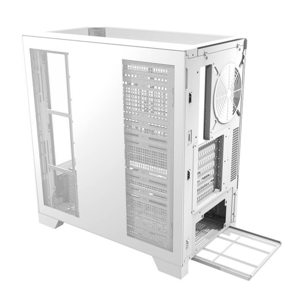 DARKFLASH DY450 Midi-Tower Case with window, White