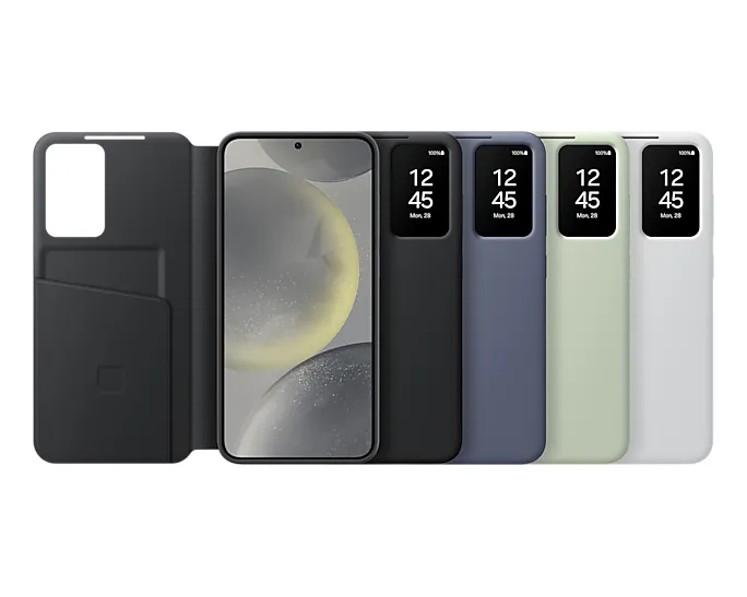 Samsung Galaxy S24+ Smart View -lompakkokotelo, Musta