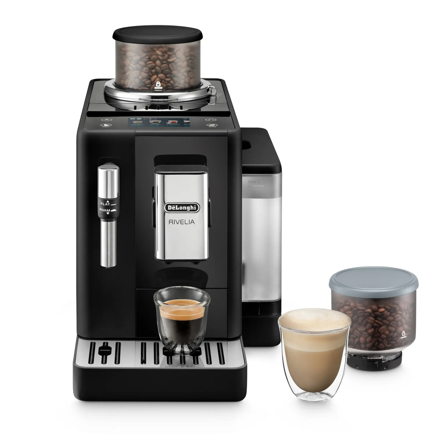 Delonghi Rivelia EXAM440.35. -espressokeitin, musta