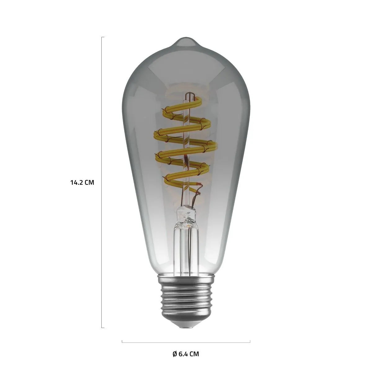 Hombli Smart Bulb ST64 CCT Filament (E27), Smokey