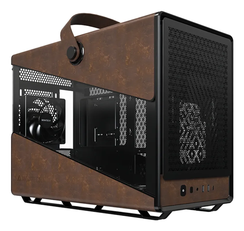 Montech Heritage Pro 4 Fans pre-installed mATX - case, Black