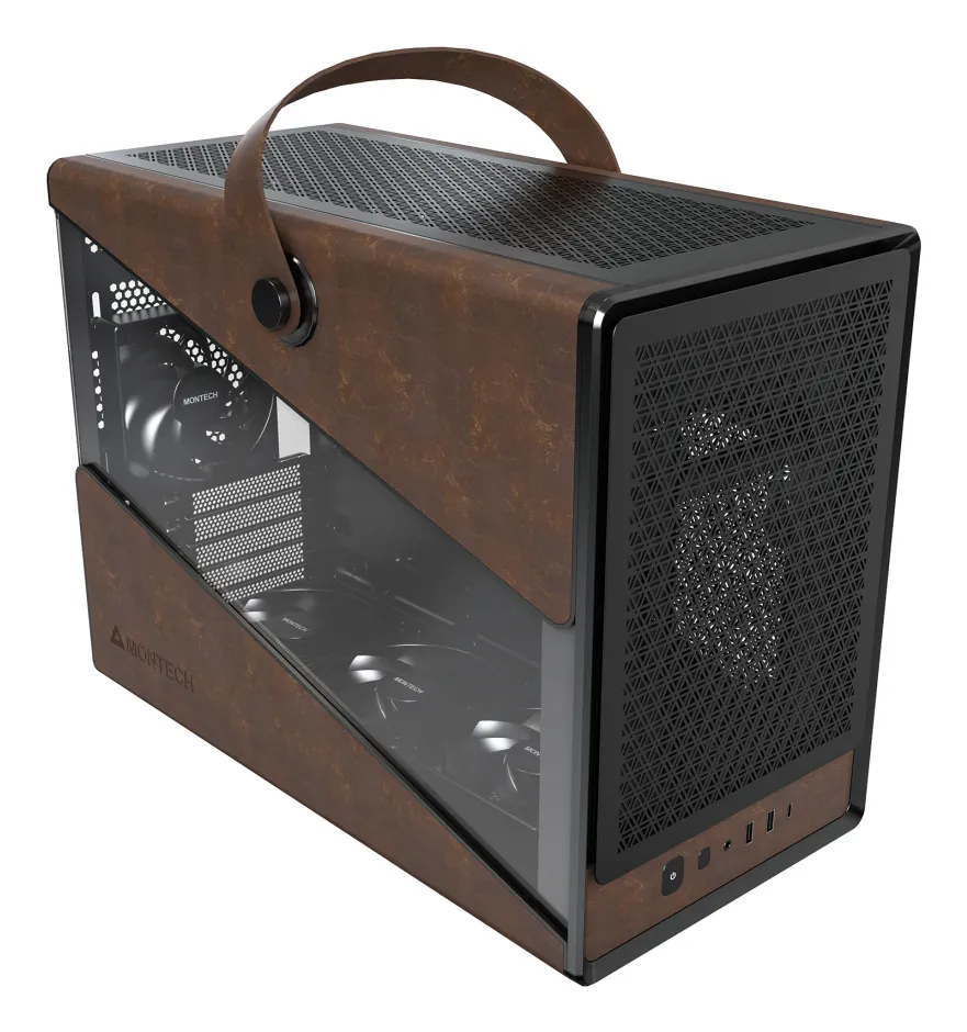 Montech Heritage Pro 4 Fans pre-installed mATX - case, Black