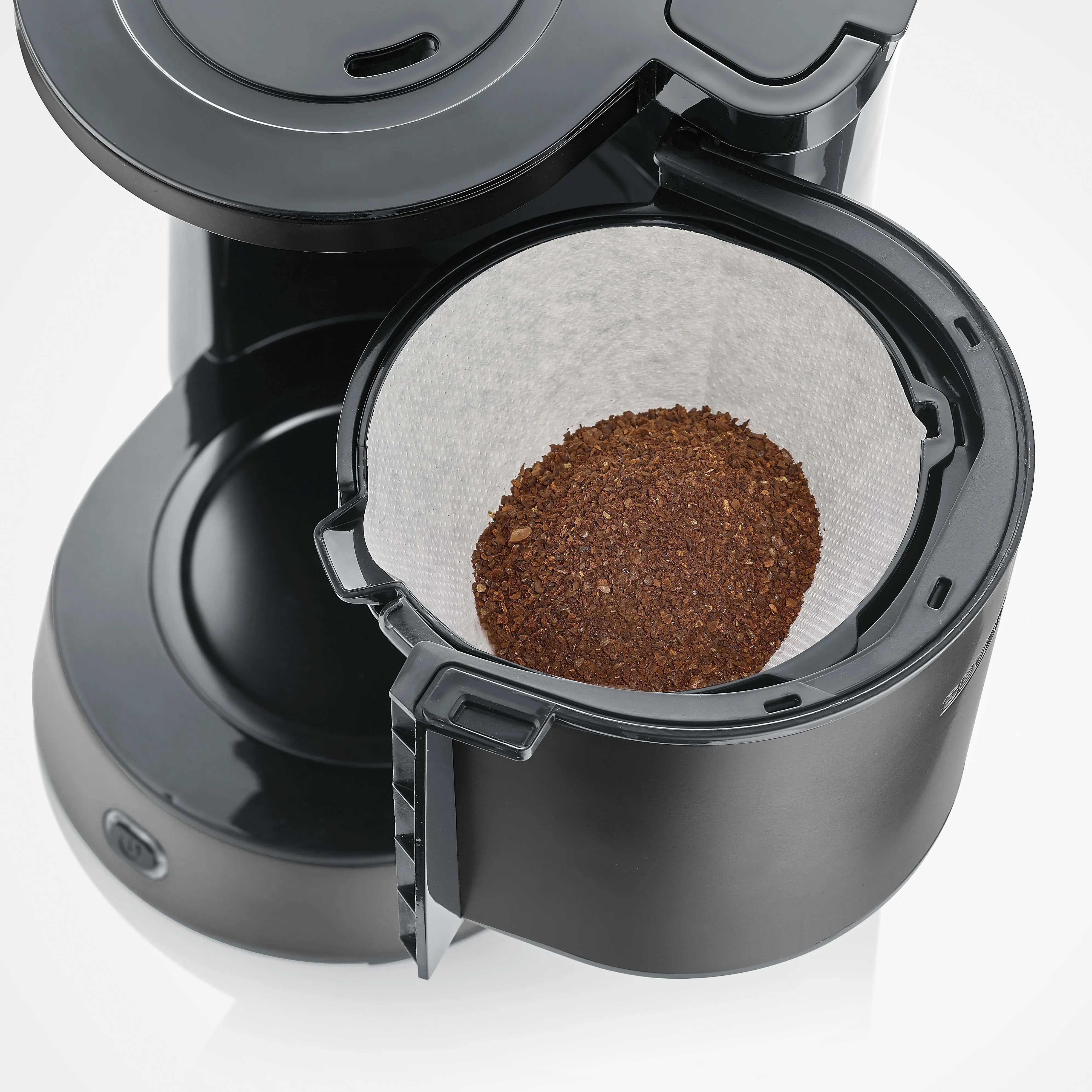 SEVERIN KA9343 8 koppar kaffebryggare med termoskanna, svart, rostfritt st&aring;l