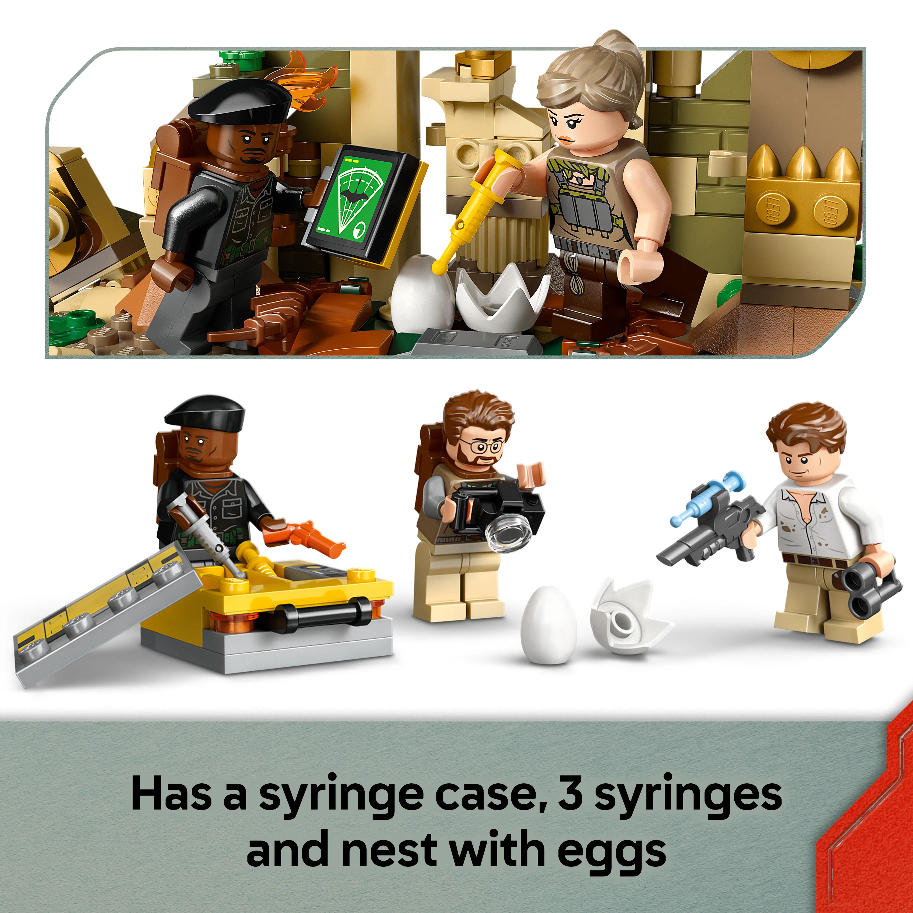 LEGO Jurassic World Spinosaurus och Quetzalcoatlus flykt i luften 76976