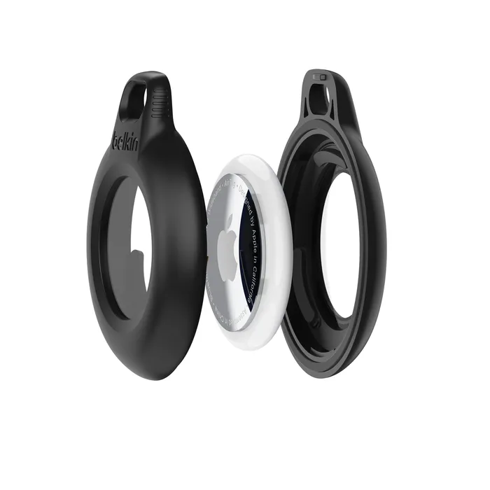 Belkin Secure Holder Airtag Waterproof Keyring, Black