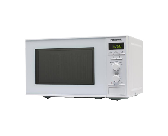 PANASONIC NN-S251WMEPG MIKROAALTOUUNI, 800w, valkoinen, 8 automaattiohjelmaa, 255mm lautanen, mitat (KxLxS): 258x437x337 mm