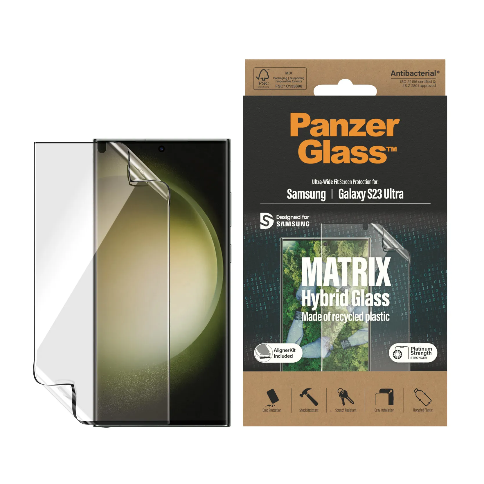 PanzerGlass Matrix Ultra-Wide Fit Alignerkit, Galaxy S23 Ultra -suojakalvo