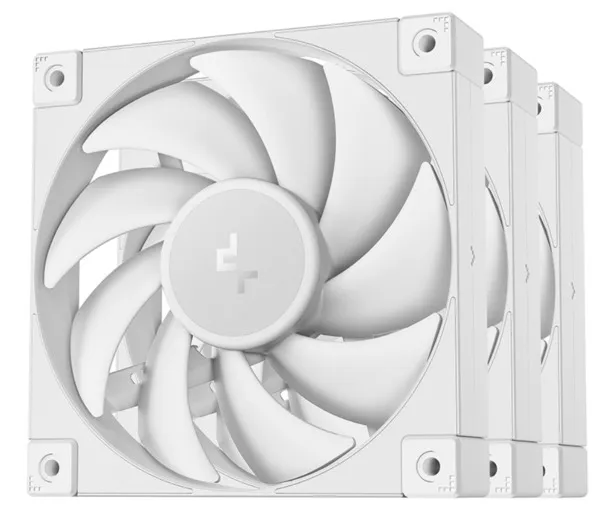 Deepcool FD12 3in1 - chassi fläkt, Vit, 3st