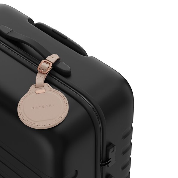 Satechi Find My Vegan-Leather Luggage Tag - tracker, Desert Rose