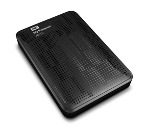 WD My Passport AV-TV 1 Tt -ulkoinen kovalevy, Musta