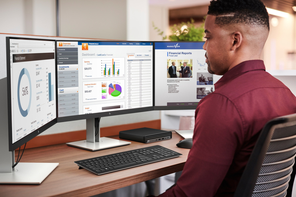 HP EliteDesk 805 G6 DM AMD Ryzen 7 PRO 4750G 8GB 256GB SSD No 3rd port UMA WiFi 6 W10PRO64 W3/3/3
