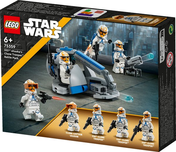 Lego Star Wars 332nd Ahsoka's Clone Trooper Battle Pack 75359