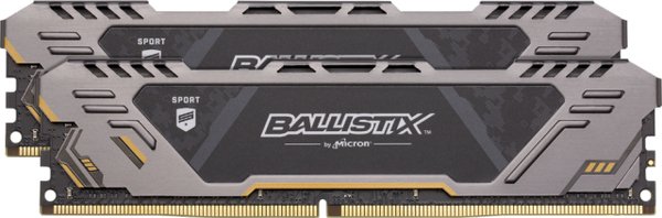 Crucial 16GB (2x8GB) Ballistix Sport AT, DDR4 3000 MHz - musta