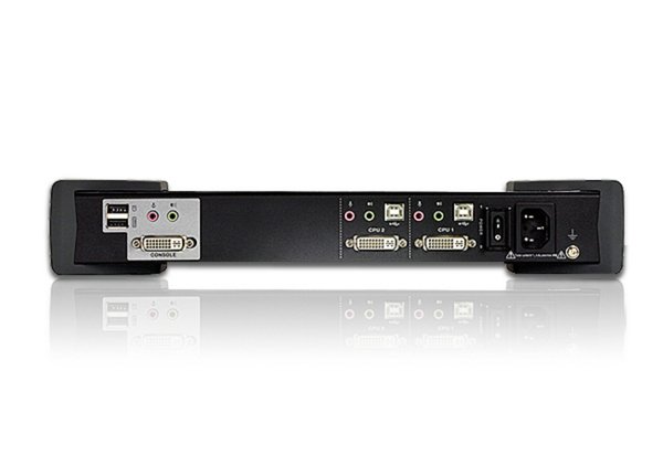ATEN EAL2+ KVM-switch, 1 konsol styr 2 datorer,DVI DL/USB, ljud
