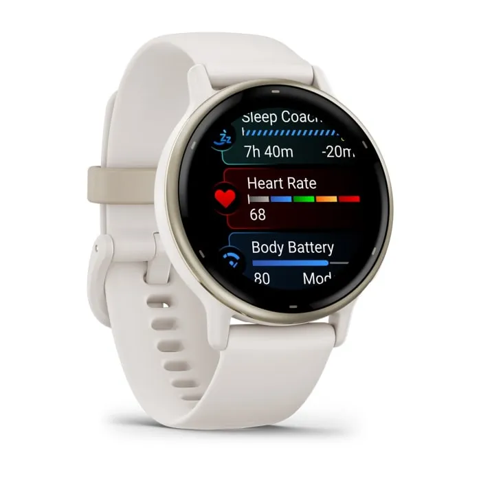 Garmin vivoactive 5 -GPS-&auml;lykello, norsunluu