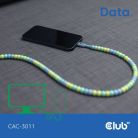 Club 3D USB-C - USB-C 60W Beaded - cable, Blue, 2m