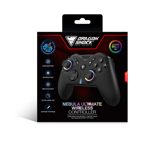 DRAGONSHOCK Controller Nebula Ultimate NSW - PS3/PC/Android Black