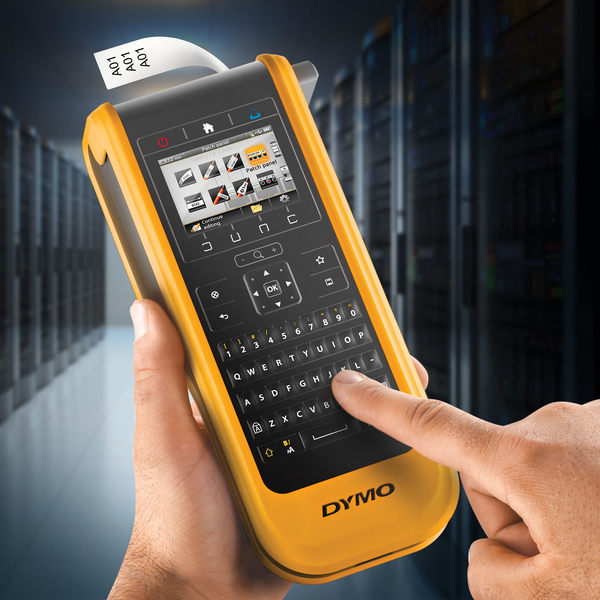DYMO XTL 300 M&auml;rkmaskin f&ouml;r industriella milj&ouml;er, gul/svart