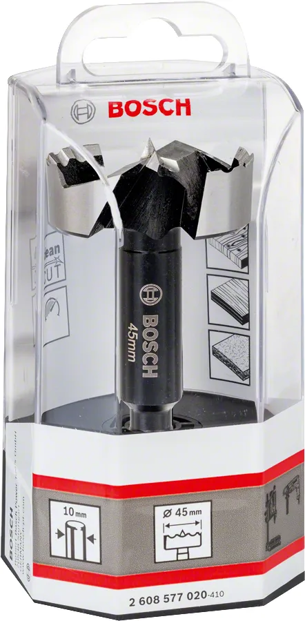 Bosch Forstner borrbit 45 mm 45 x 90 mm, d 10 mm, toothed-edge