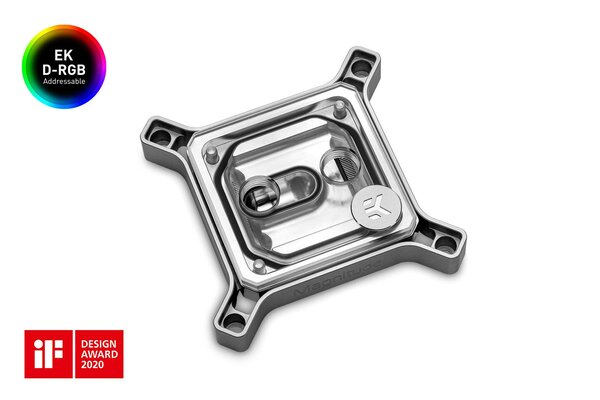 EKWB EK-Quantum Magnitude D-RGB - 115x Nickel + Plexi, CPU cooler (silver / transparent)