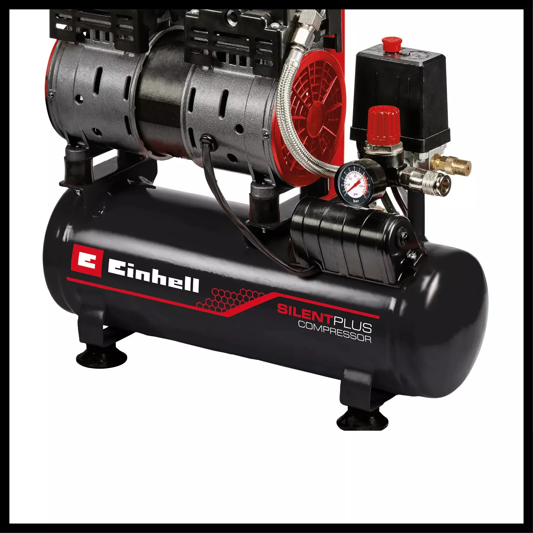 Einhell Compressor TE-AC 6 Silent (red/black, 550 Watt)