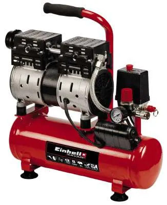 Einhell Compressor TE-AC 6 Silent (red/black, 550 Watt)