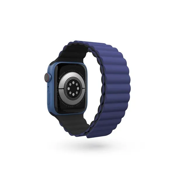 EPICO Watch Strap Magnetic for Apple Watch 42/44/45/49 mm - black/blue