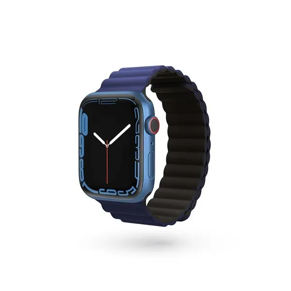 EPICO Watch Strap Magnetic for Apple Watch 42/44/45/49 mm - black/blue