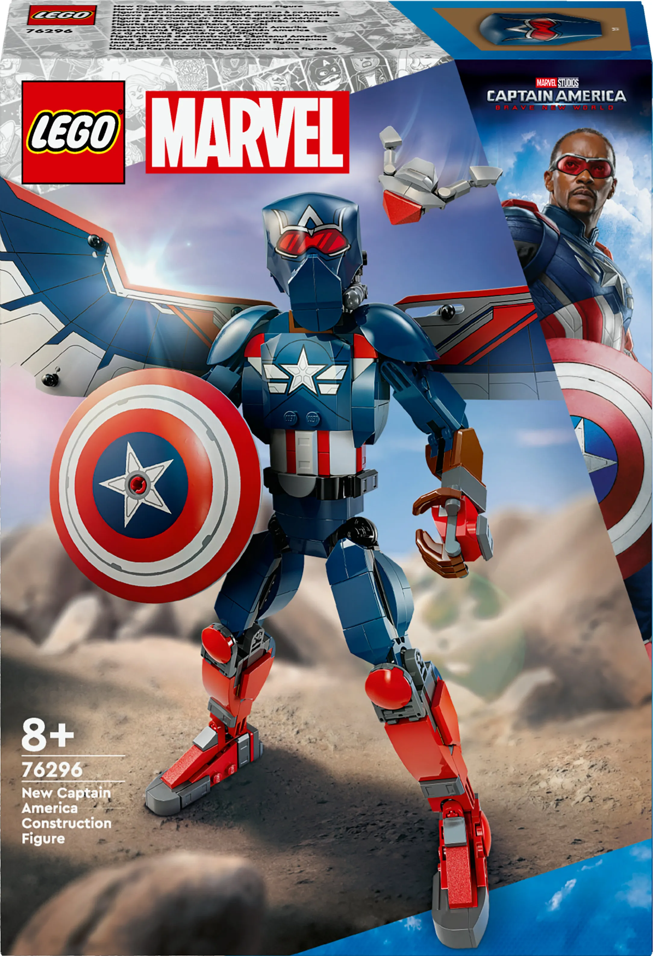 LEGO Marvel Uusi rakennettava Captain America &ndash;hahmo 76296