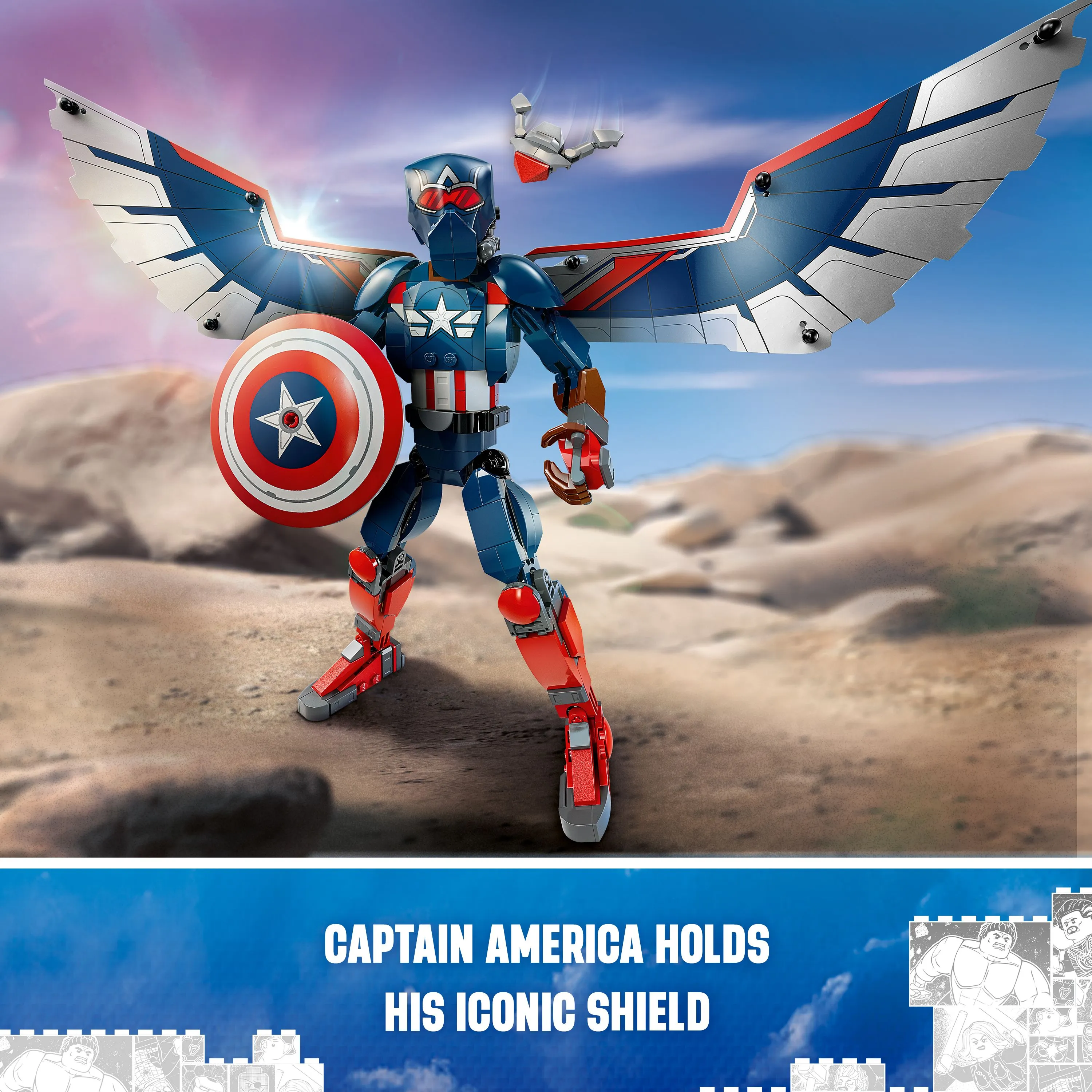 LEGO Marvel Uusi rakennettava Captain America &ndash;hahmo 76296
