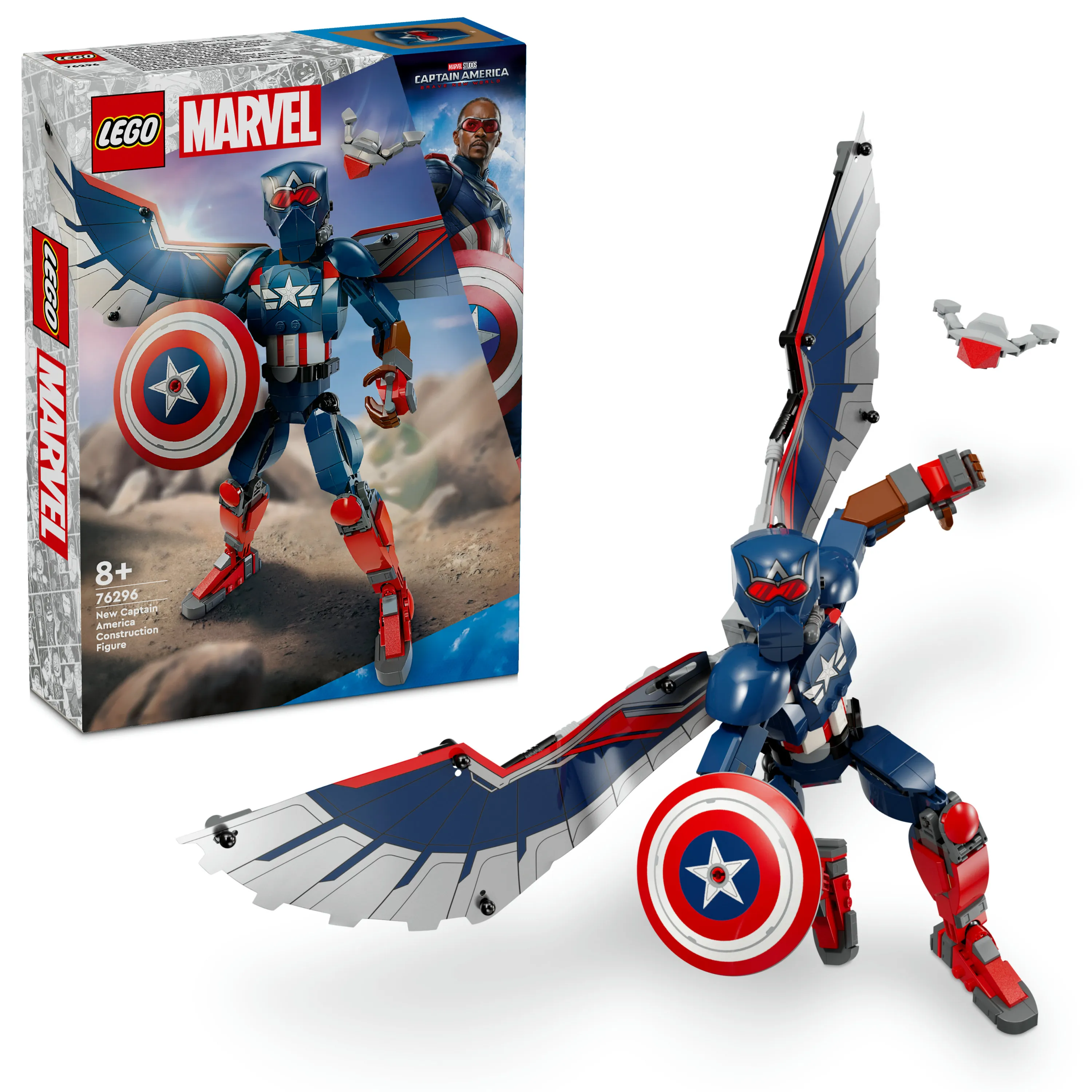 LEGO Marvel Uusi rakennettava Captain America &ndash;hahmo 76296