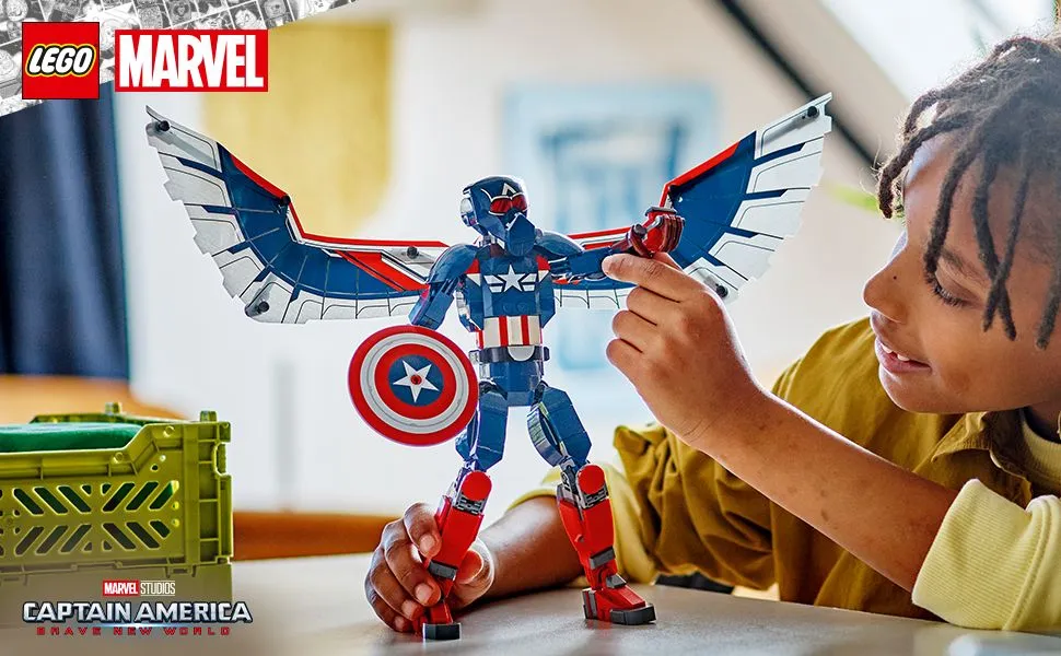 LEGO Marvel Uusi rakennettava Captain America &ndash;hahmo 76296