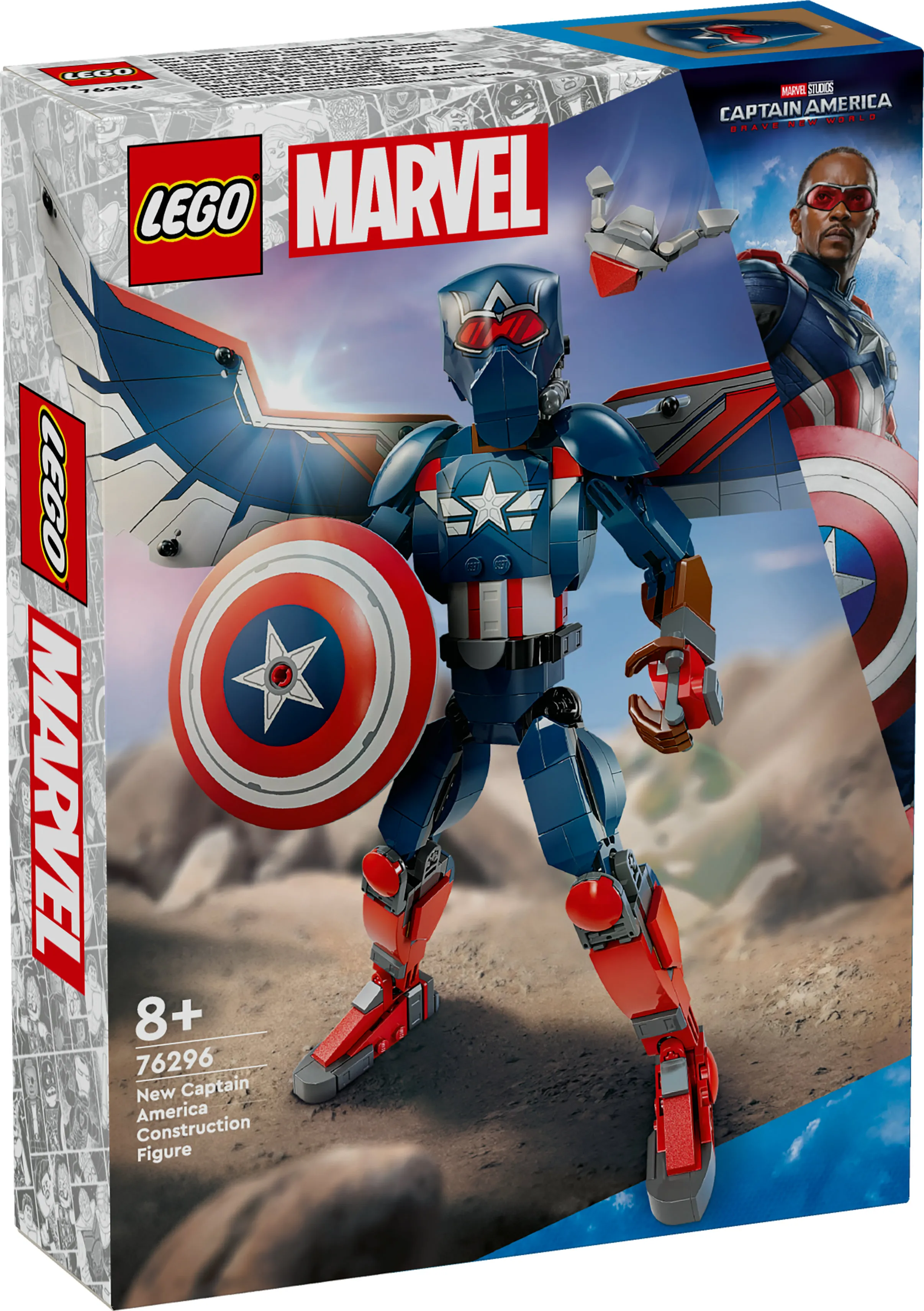 LEGO Marvel Uusi rakennettava Captain America &ndash;hahmo 76296