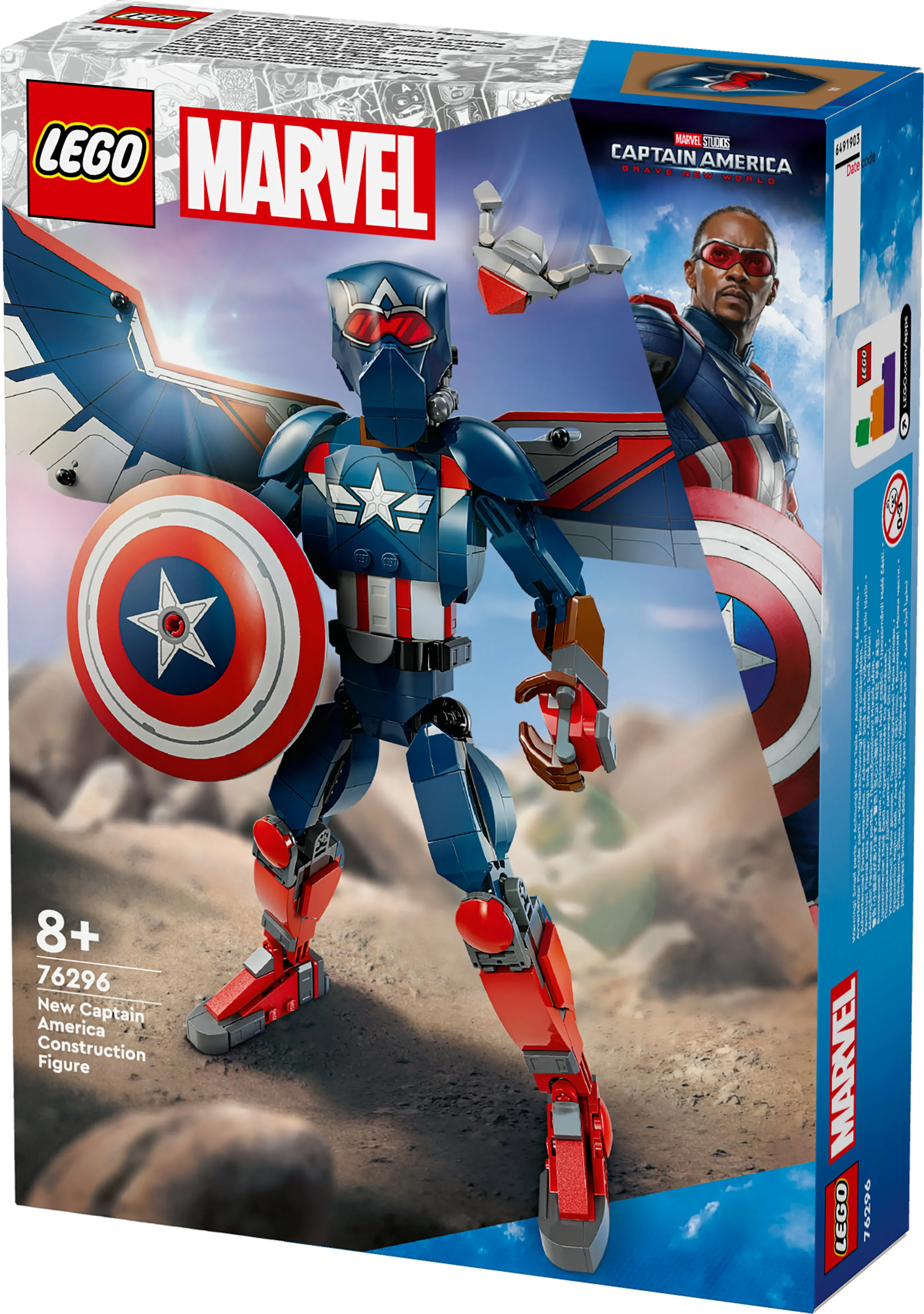 LEGO Marvel Uusi rakennettava Captain America &ndash;hahmo 76296