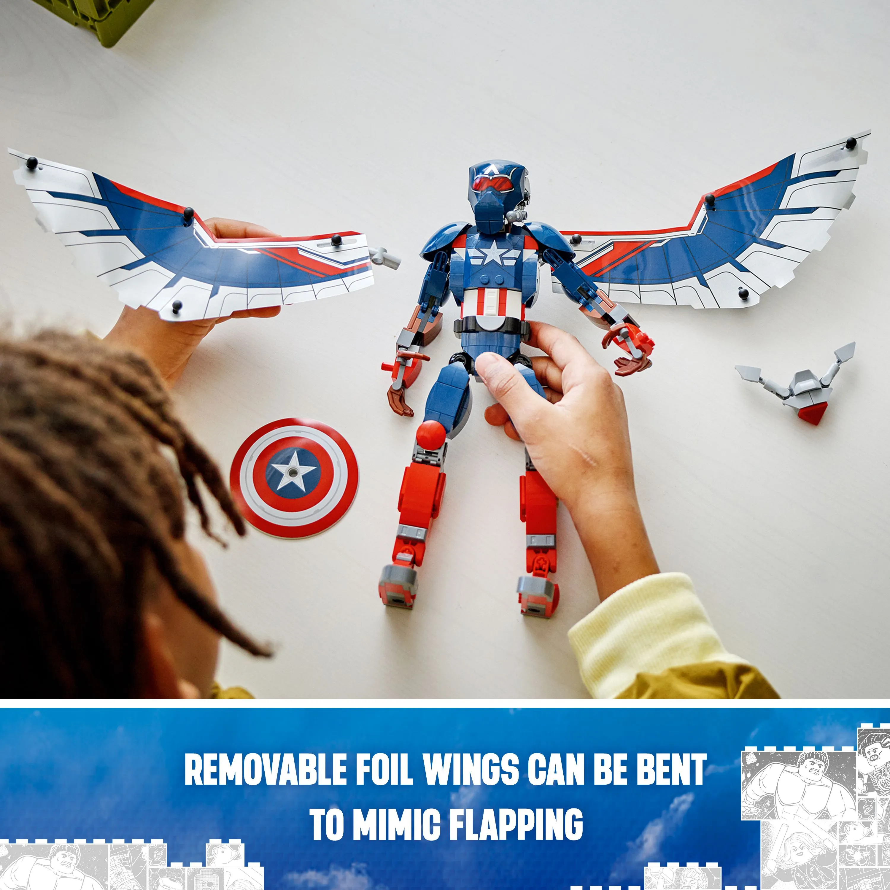 LEGO Marvel Uusi rakennettava Captain America &ndash;hahmo 76296