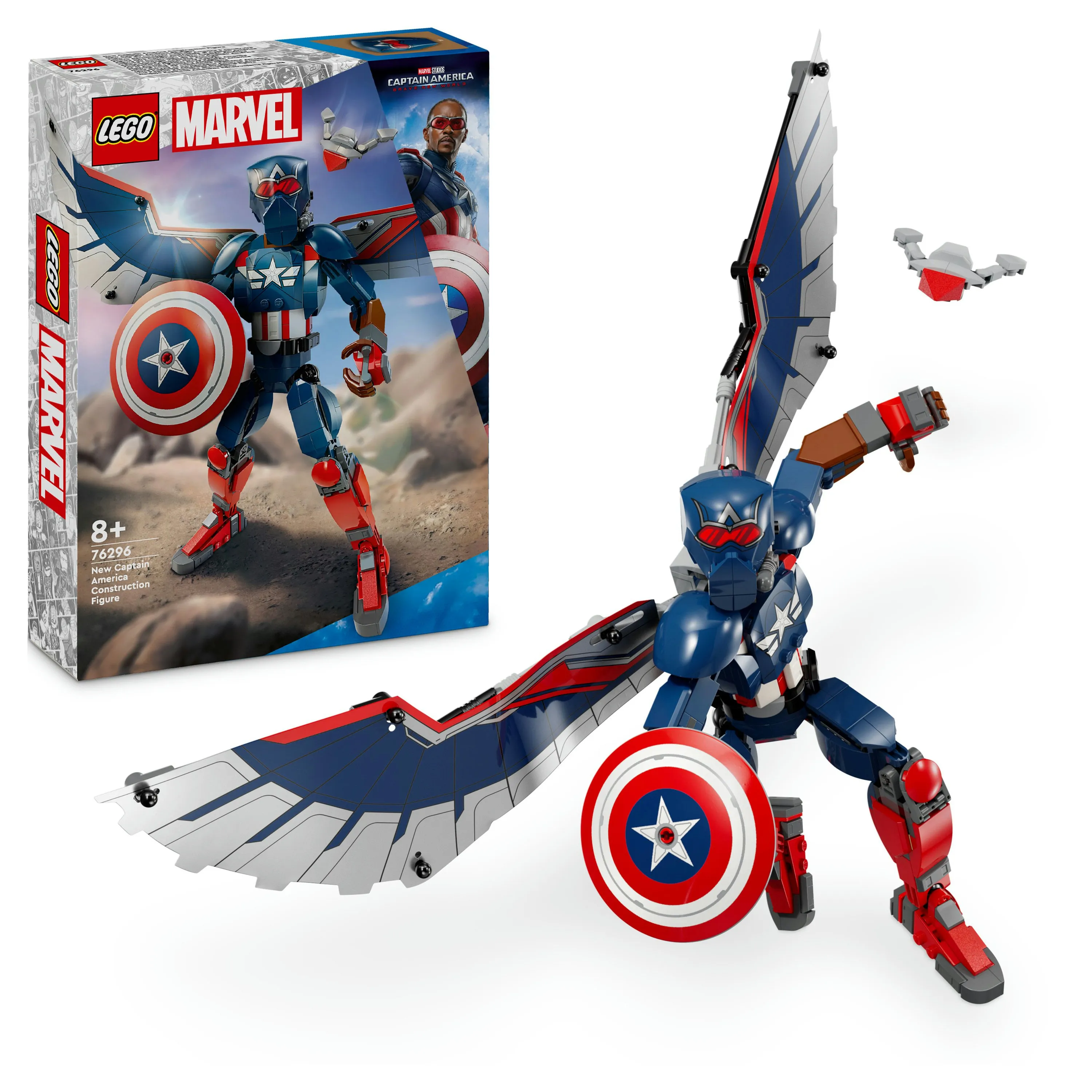 LEGO Marvel Uusi rakennettava Captain America &ndash;hahmo 76296