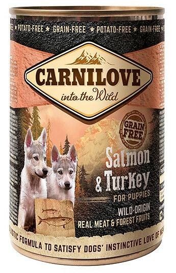 Carnilove Wild Meat Salmon & Turkey Puppy, Wet food for dogs, Grain Free, 6 x 400g