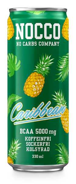 NOCCO BCAA+ Caribbean -energiajuoma 330ml 24-pack