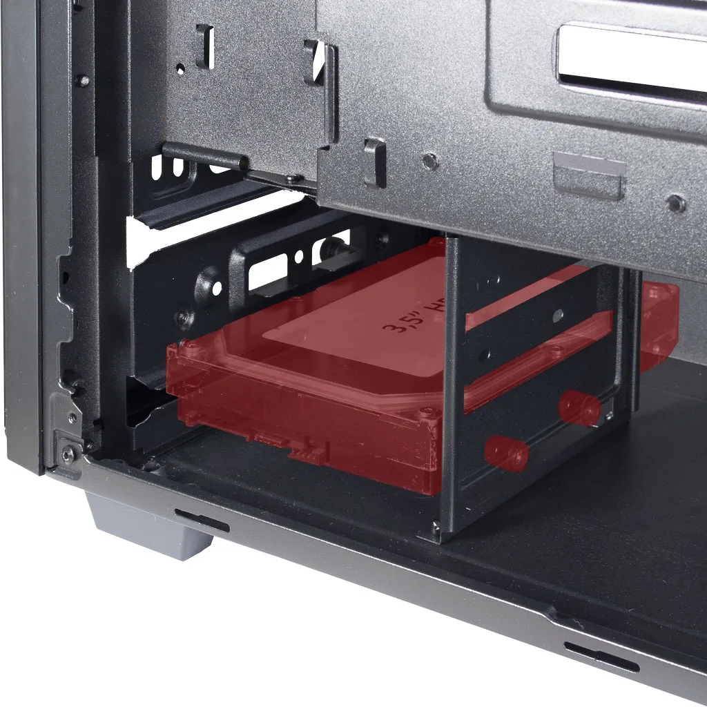 Inter-Tech C-303 Mirror Midi-ATX - case, black