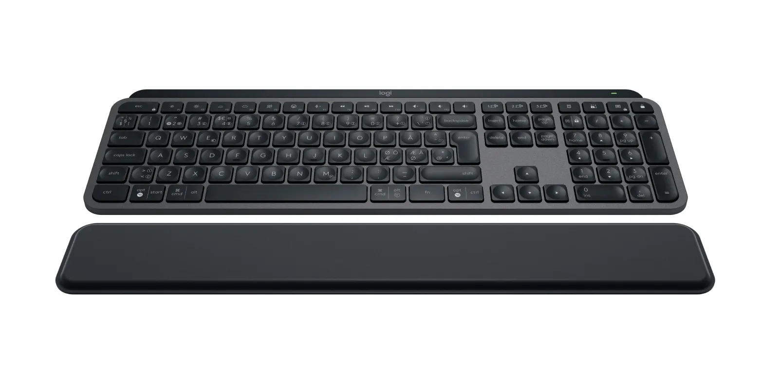 Logitech MX Keys S - wireless keyboard and palmrest, graphite