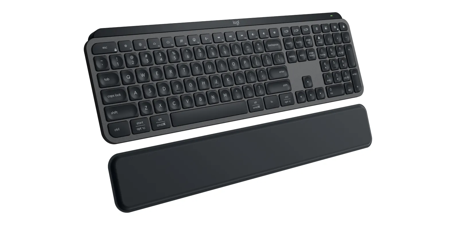 Logitech MX Keys S - wireless keyboard and palmrest, graphite