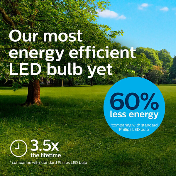 Philips LED E27 Normal 40W Klar 485lm