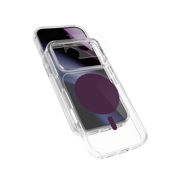Epico Dot Mag+ Case | iPhone 17 Pro Max/18 Pro Max | Qi2  &  MagSafe Compatible | Dark Purple | Crossbody Ready  &  Camera Island Protector