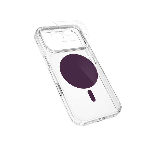 Epico Dot Mag+ Case | iPhone 17 Pro Max/18 Pro Max | Qi2  &  MagSafe Compatible | Dark Purple | Crossbody Ready  &  Camera Island Protector