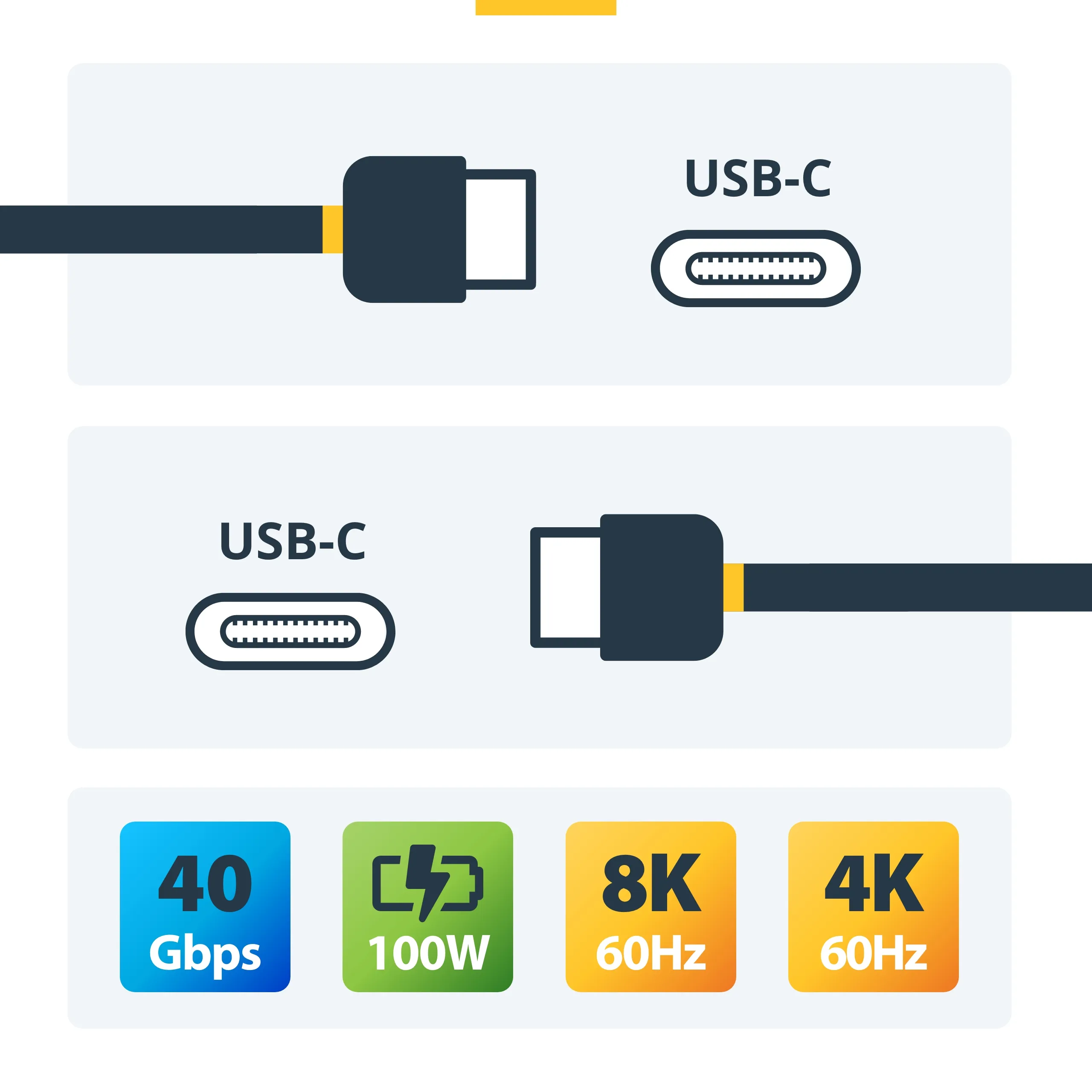 Active Thunderbolt 4 cable, 8K, 2 m, Black